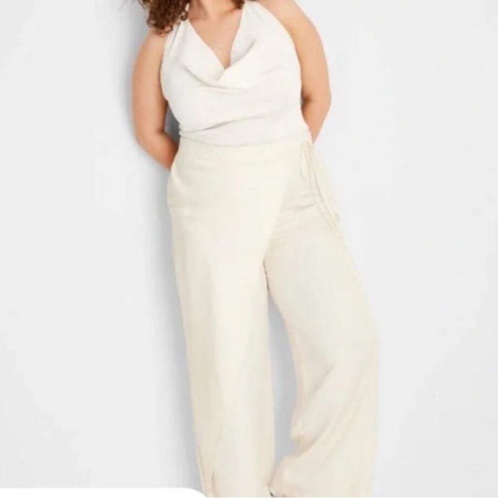NWT Future Collective Jenee Naylor For Target Wide Leg Sarong Pants Sz XS